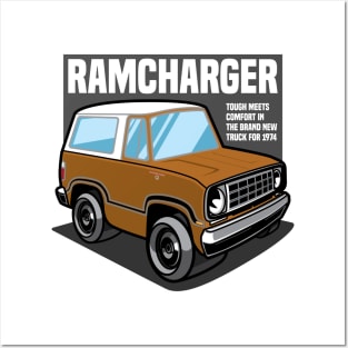 Medium Gold Ramcharger - 1974 Posters and Art